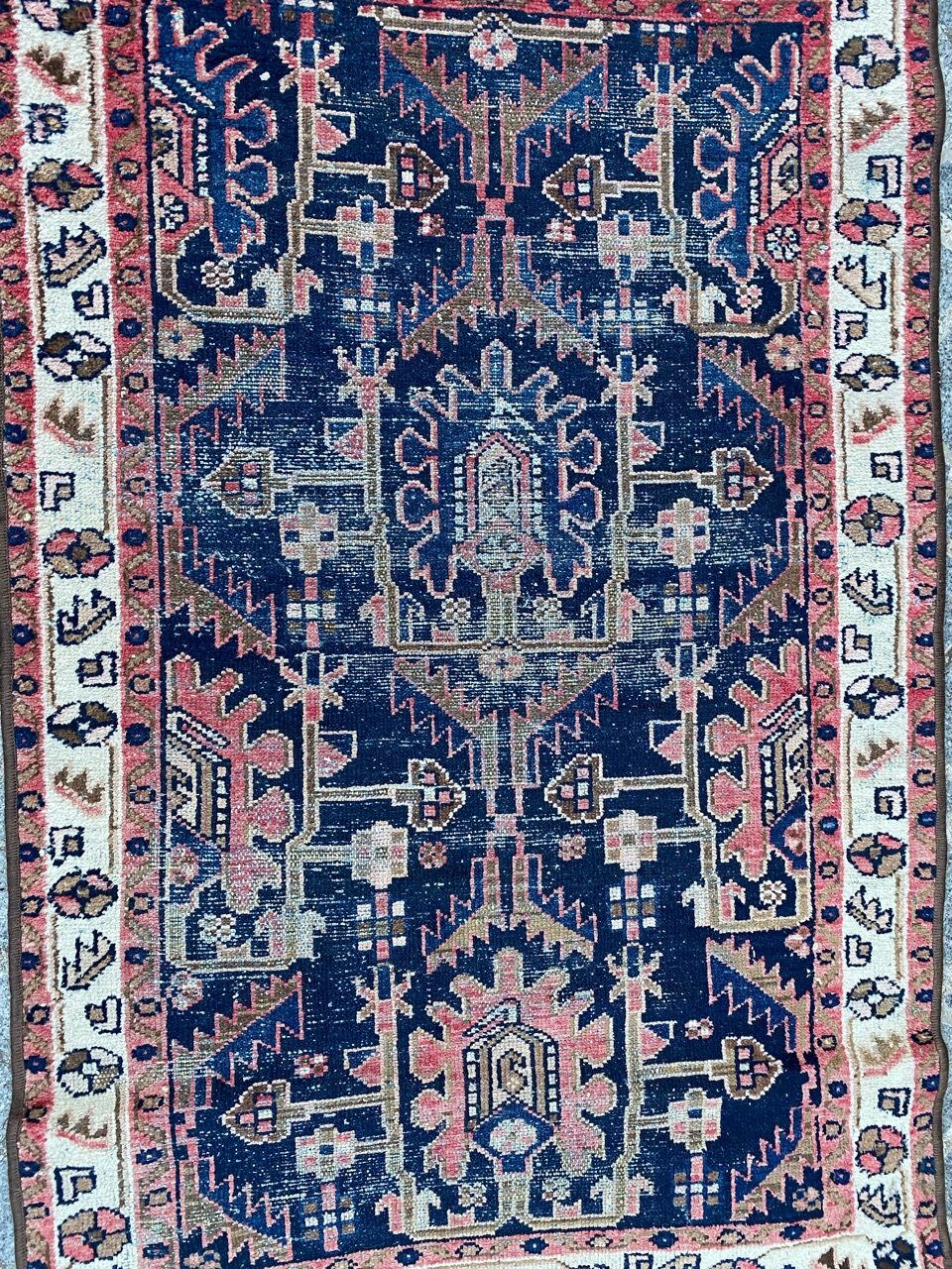Ancient Persian carpet Hamadan handmade 94x145 cm
