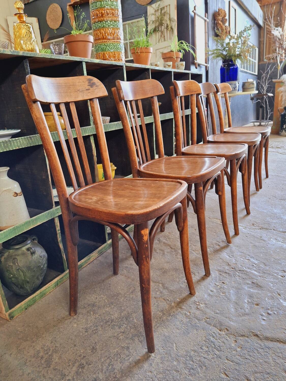 Old bistro chairs