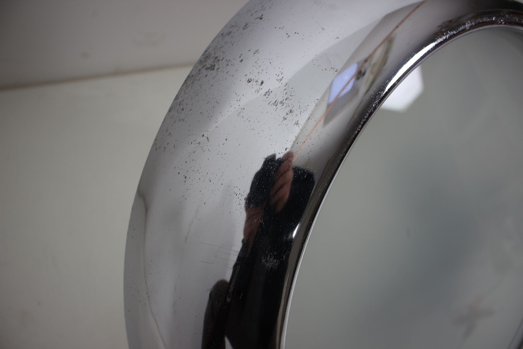 Functionalist chrome Pendant UFO by Josef Hurka for Napako, 1930s
