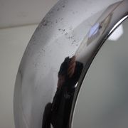 Functionalist chrome Pendant UFO by Josef Hurka for Napako, 1930s