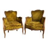 2 retro baroque armchairs