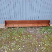 Very large antique wooden shelf/pot rack