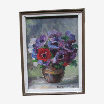 Tableau peinture florale