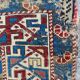 Pretty old Caucasian chirwan carpet of the 19th century  115x176cm