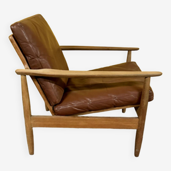 Danish vintage teak armchair 1960s