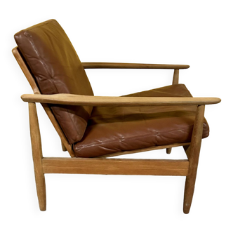 Danish vintage teak armchair 1960s