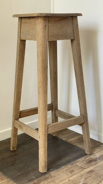 Vintage Oak Workbench Stool