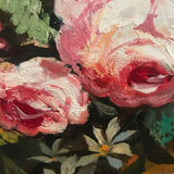 Still life with flowers, oil on canvas