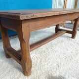Solid oak farmhouse coffee table