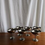 6 stainless steel ice cream cups