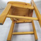 4 vintage pine chairs mountain shawl