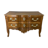 Commode d'époque Louis XV en Noyer