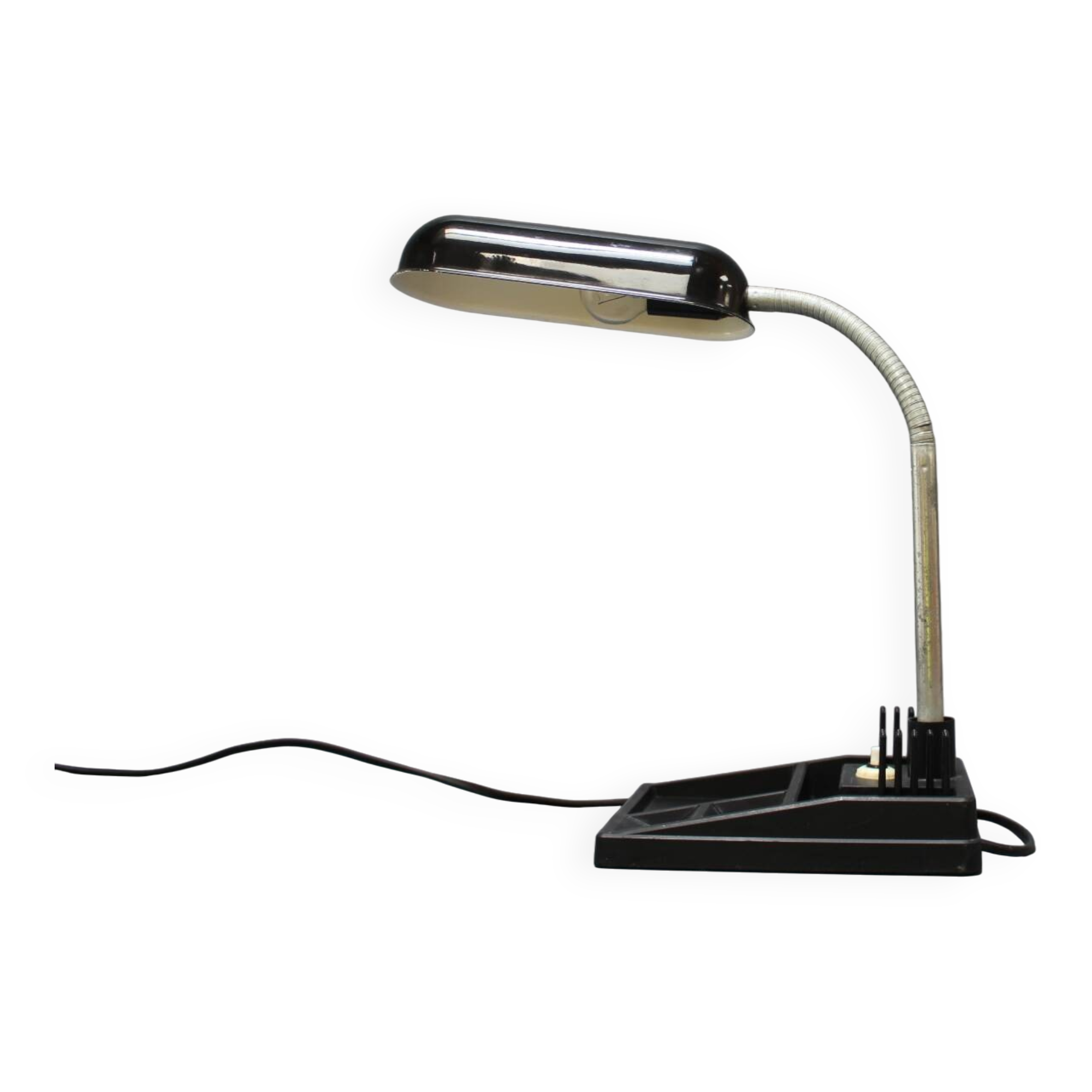 Mid-Century Table Lamp with Pencil Stand, 1960s