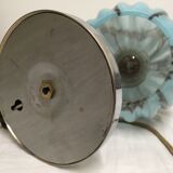 Opaline lamp blue marble art deco