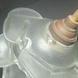 Vintage glass flower wall lamps