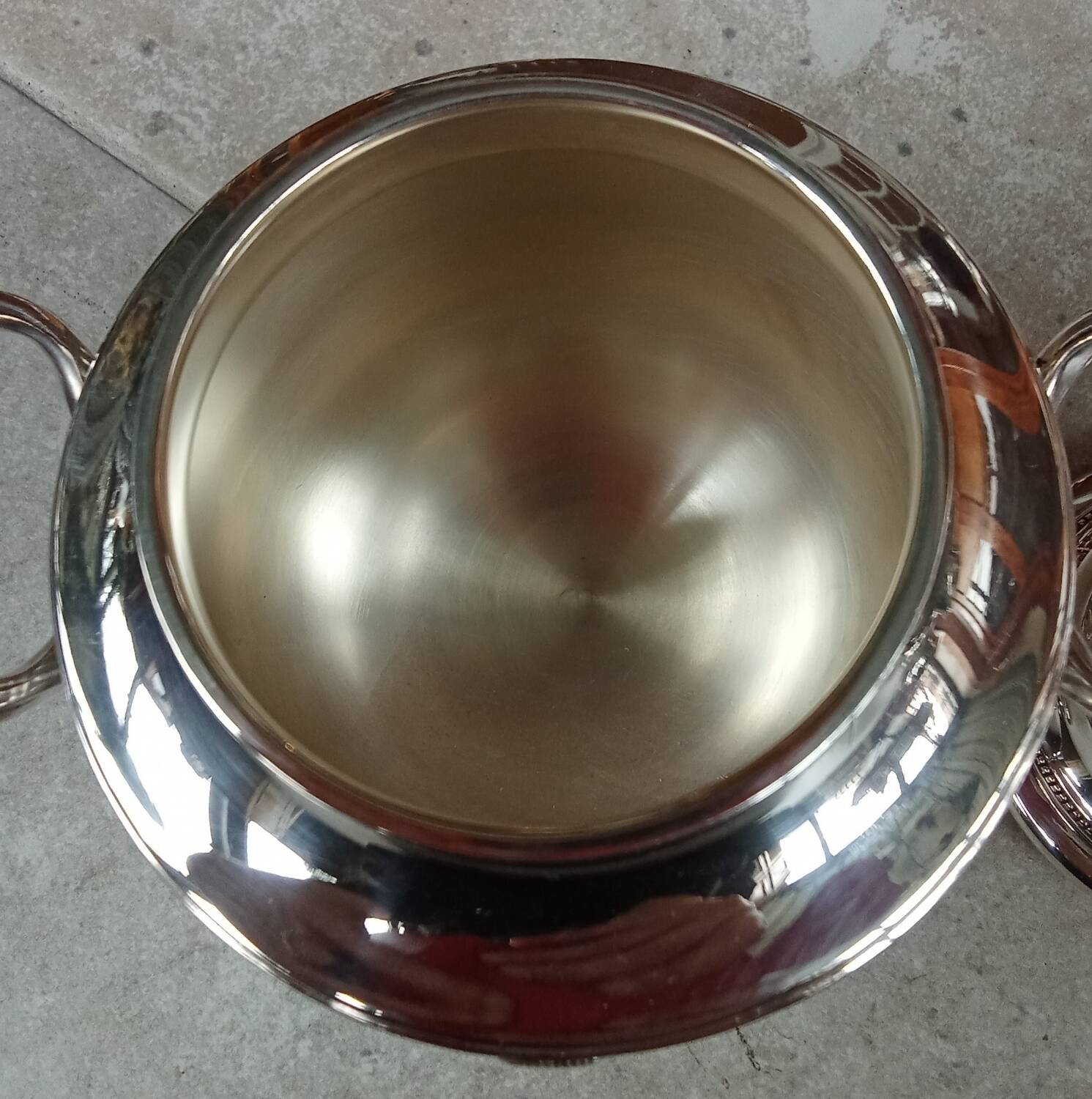 Old silver-plated coffee service