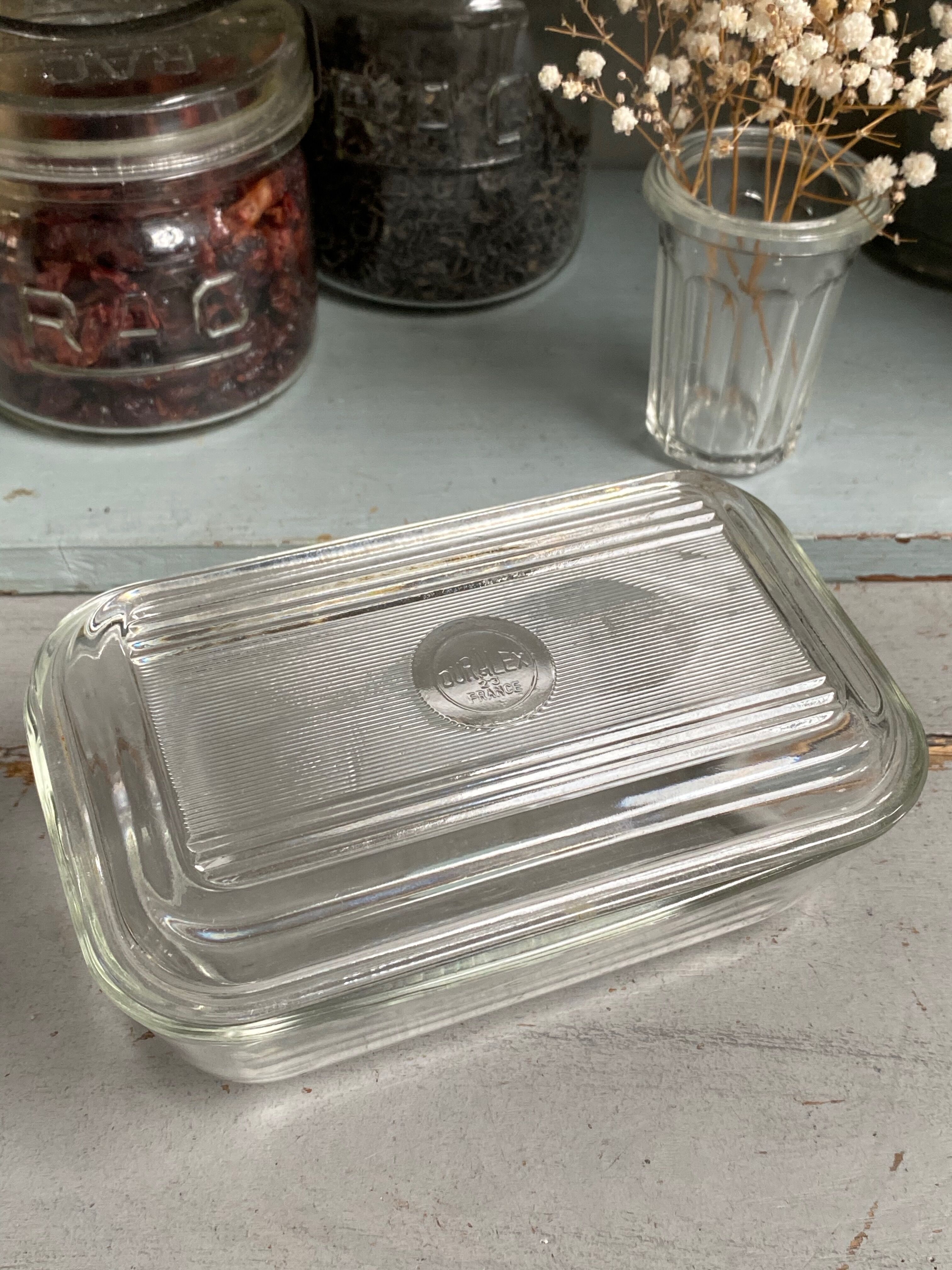 Duralex butter dish