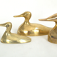 Trio de canards en laiton