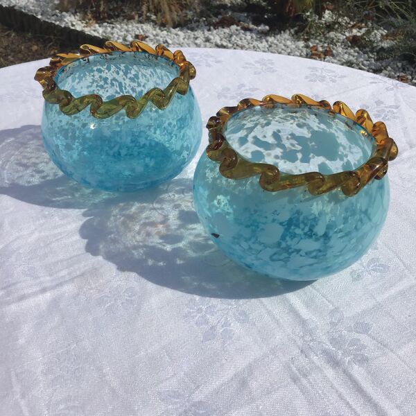 Paire de vases boules