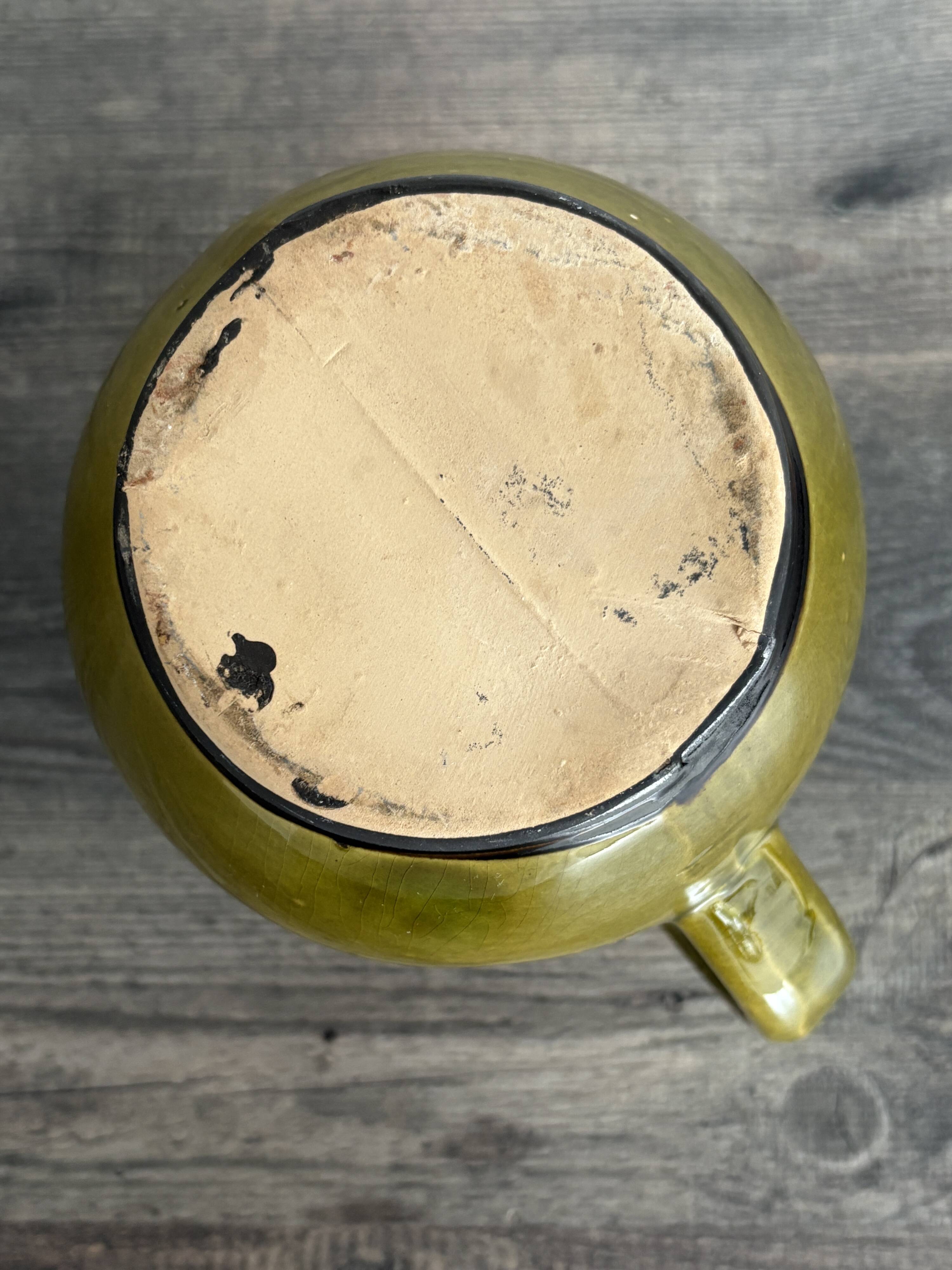 Pichet vintage en céramique vernissée