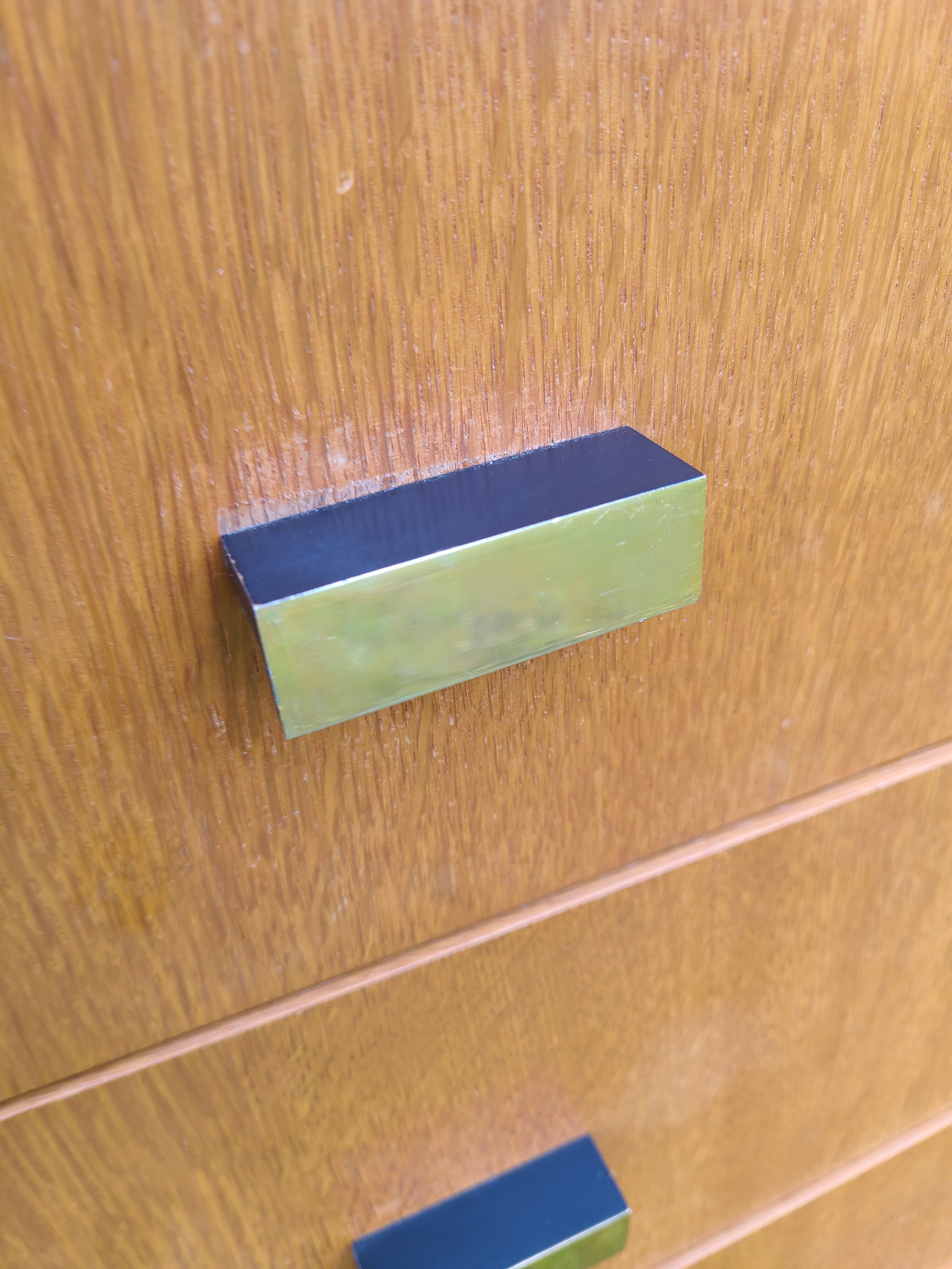 Vintage chest of drawers feet compass gilded brass