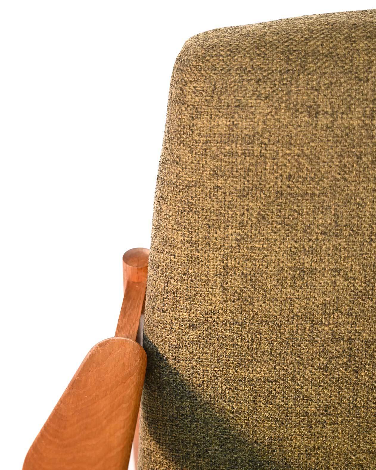 Scandinavian three-seat oak sofa, 1950s/60s