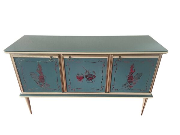 Umberto Mascagni pour Harrods Londres — Buffet trois portes