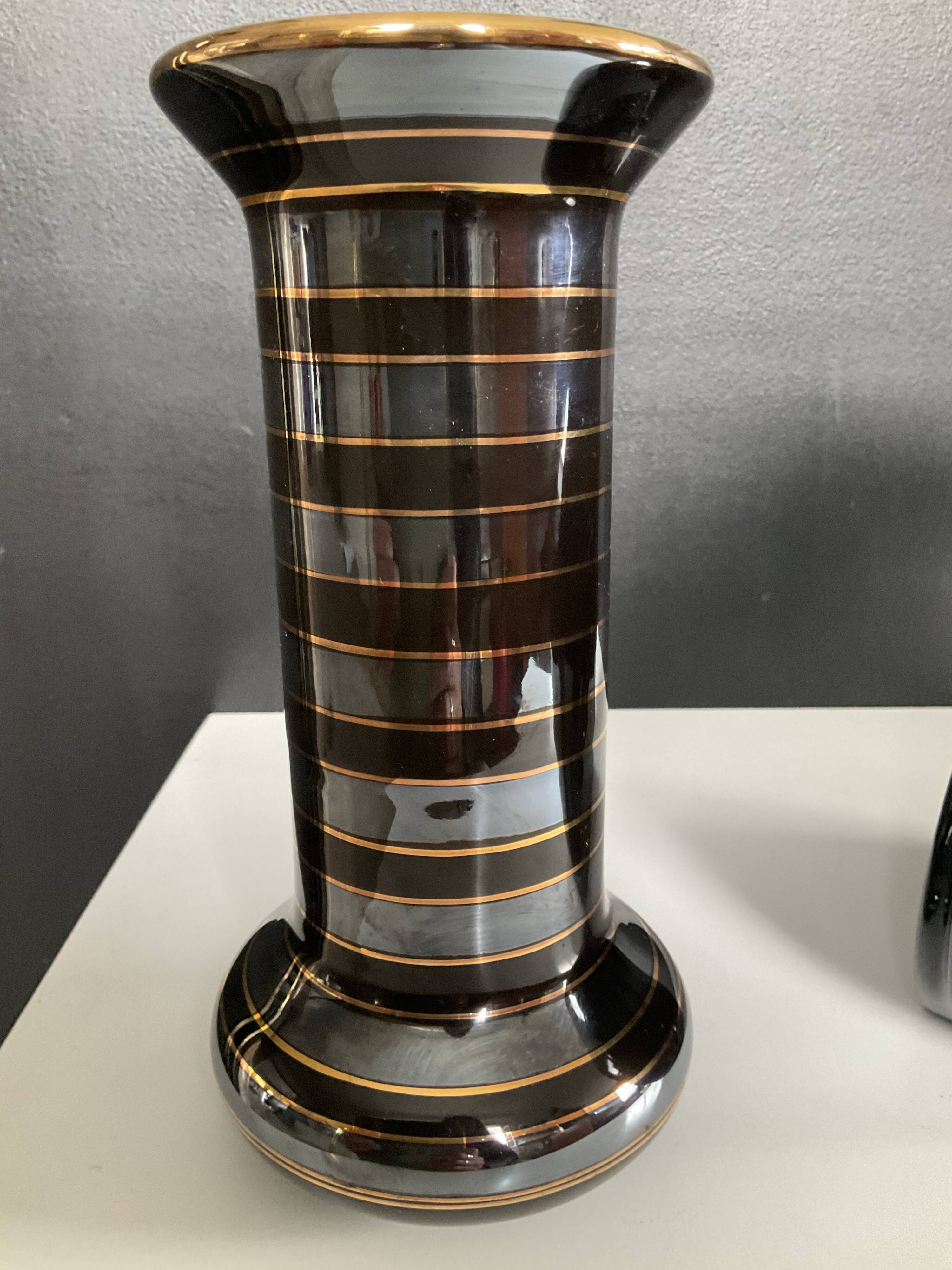 Pair of Art Deco ceramic vases