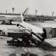 Air France photograph at Orly, vintage print from the 70s framed, 53x43 cm.