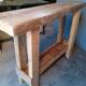 Brutalist console 120 cm solid wood