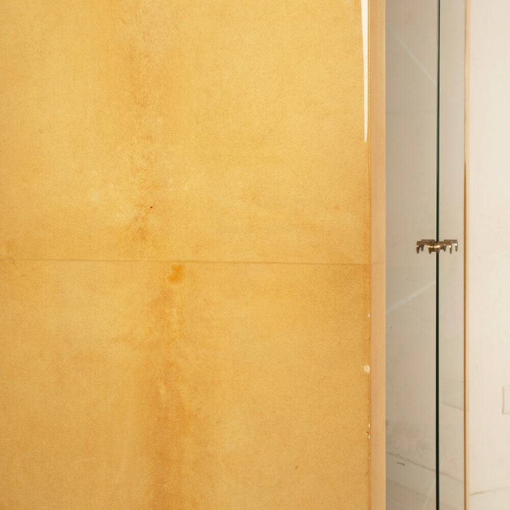 Parchment cabinet by Aldo Tura for Tura Milano