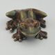 FROG figurine in enameled CERAMIC Vintage Golden Pond collection