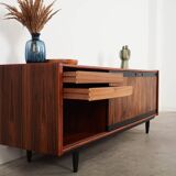 Buffet en palissandre, design danois, années 1970, fabriqué par Skovby Møbelfabrik.