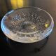 Bubbled crystal ashtray