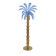 Mid-Century Modern Murano Glass and Brass Palm Tree Floor Lamp