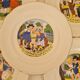 Dessert plates nursery rhymes of digoin and sarreguemine