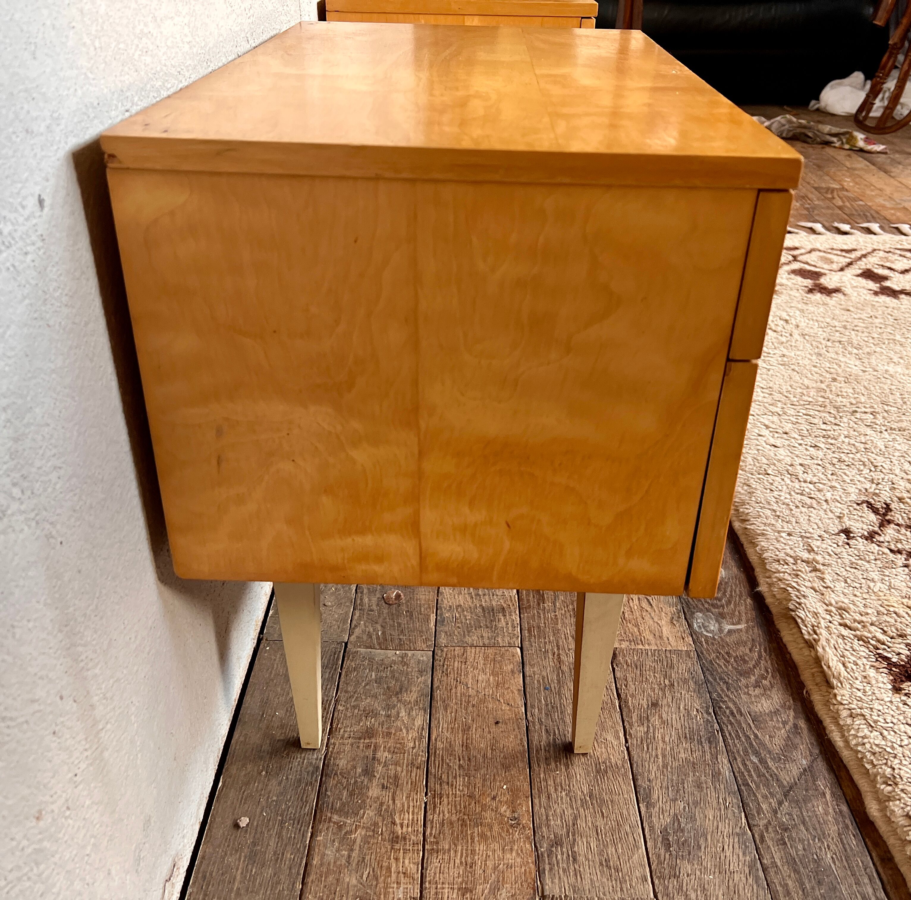 Pair of vintage bedside tables