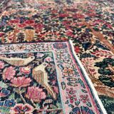 Ancient Persian carpet, Kirman Laver, circa 1880