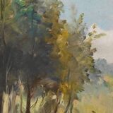 Large Painting “The Mill”, signed Reney – Part 1 of the 20th century