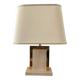 Travertine and brass lamp from the 70s