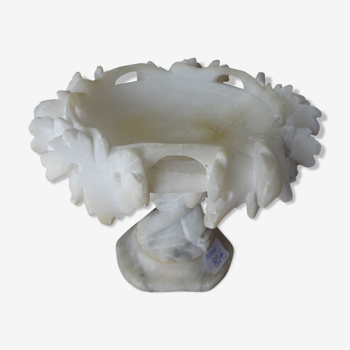 Coupe en albâtre Napoléon III, diamètre 15 cm