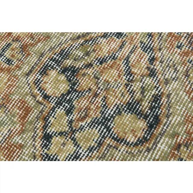 Tapis vintage turc Oushak fait main en laine et coton, années 1970