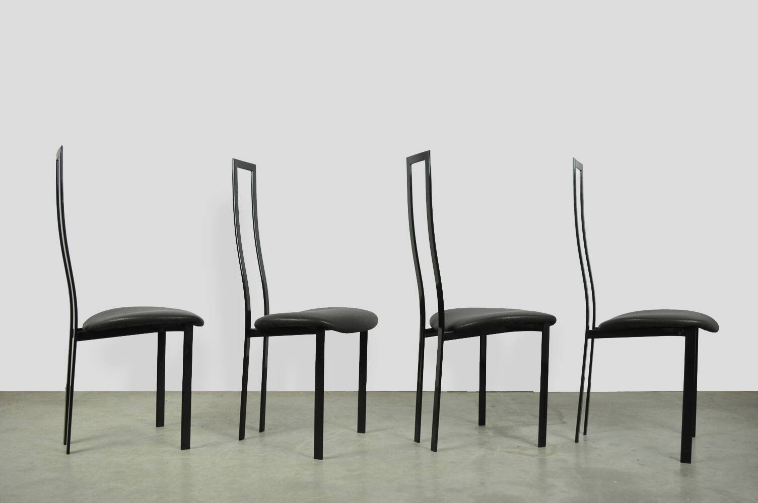 POSTMODERN Italian dining chairs, Cattelan, 1980s