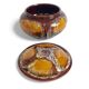 Mid-Century Vallauris Ceramic Box with Earthy Glaze, France, 1950s