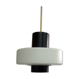 Metal and opaline pendant light, 1950