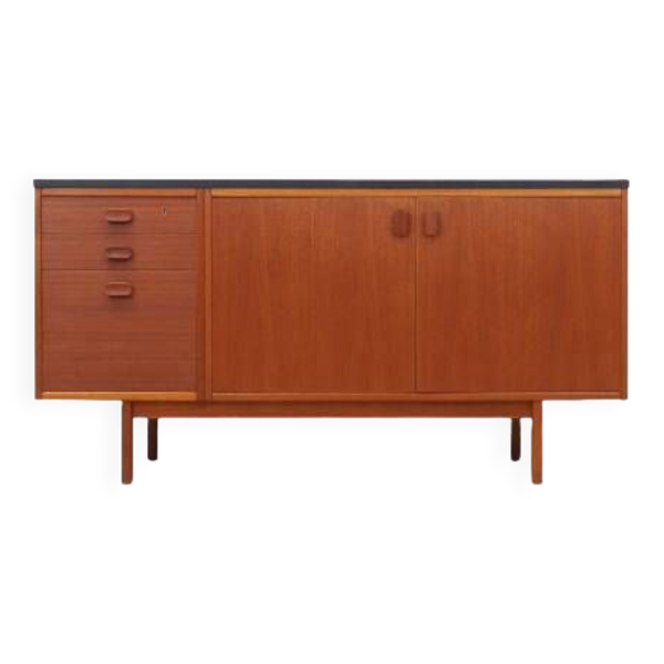 Enfilade en teck, design danois, années 60, fabriquée au Danemark