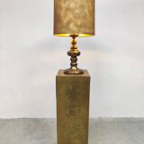 Vintage brass Hollywood Regency table lamp 1960