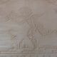 Old bedspread with angel embroidery