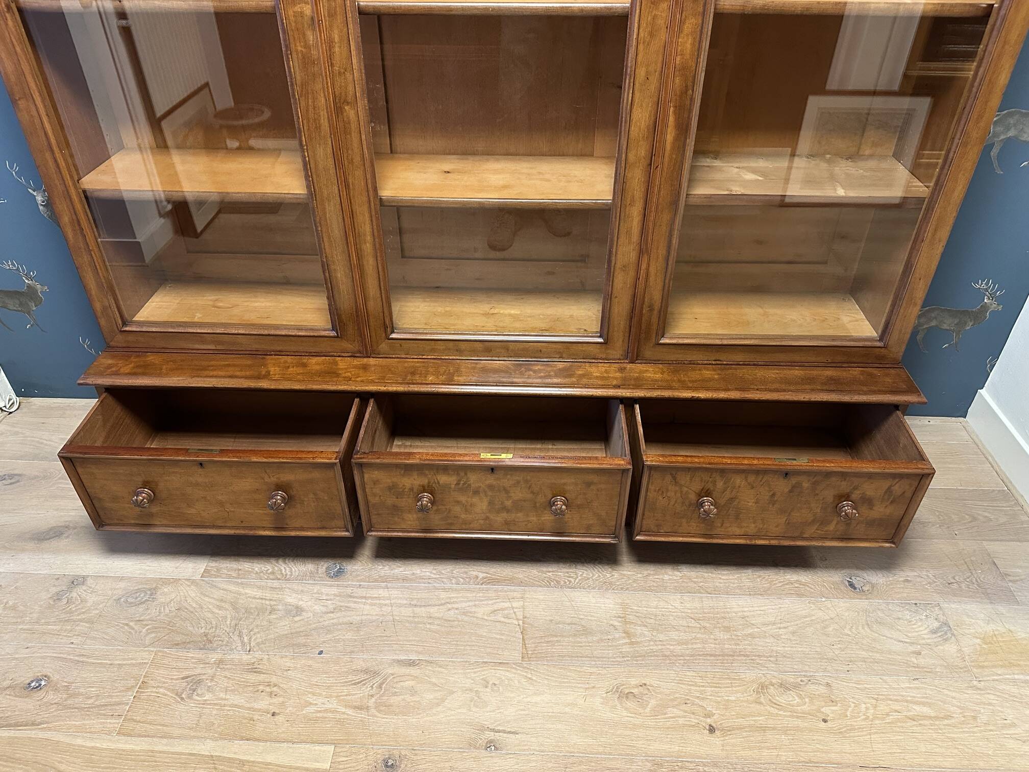 Large three door bookcase