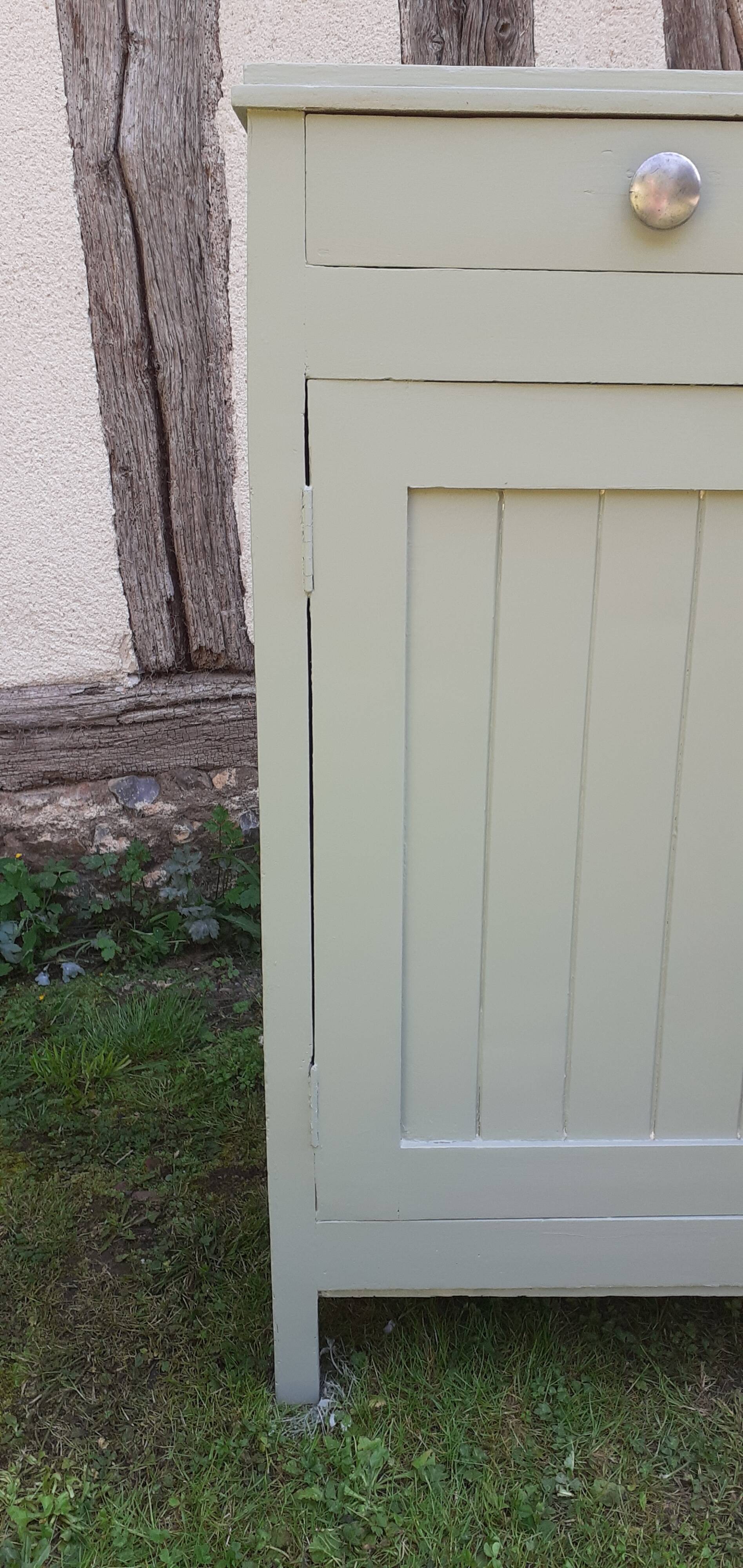 Parisian sideboard 2 doors 2 drawers Luxembourg green